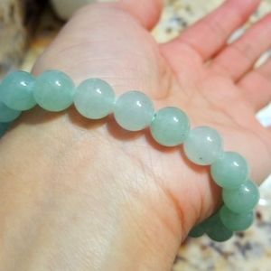 Jadeite beans bracelet 100% stone